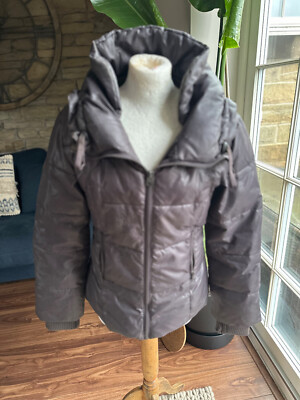 Firetrap Long Seeve Brown Padded Down Filled Ladies Puffa Coat