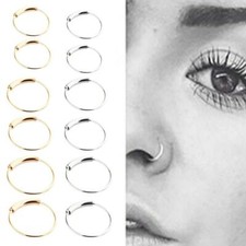 Anello Al Naso con Anello Al Naso in Acciaio Inossidabile Da 2 Pezzi