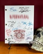 Supernatural Pilot Script Signed- Autograph Reprints- Winchesters- Sam & Dean