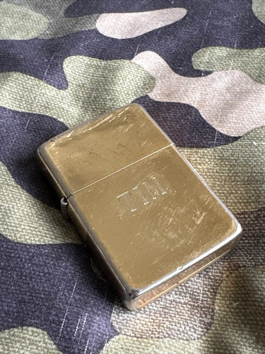 1986 Classic Vintage Zippo Lighter - Gold Plated - TIM | eBay