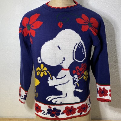 Vintage Snoopy and Friends Sweater Size Medium MADE IN USA