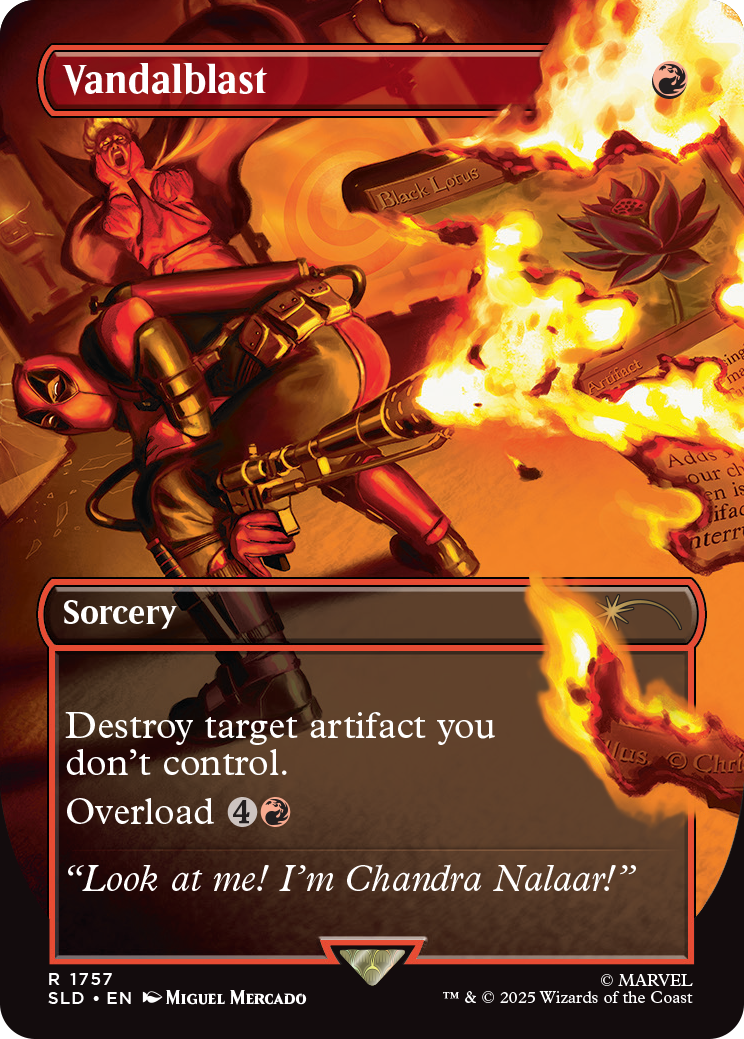 MTG - Vandalblast - Marvel Secret Lair (Deadpool) - SLD R 1757 | eBay