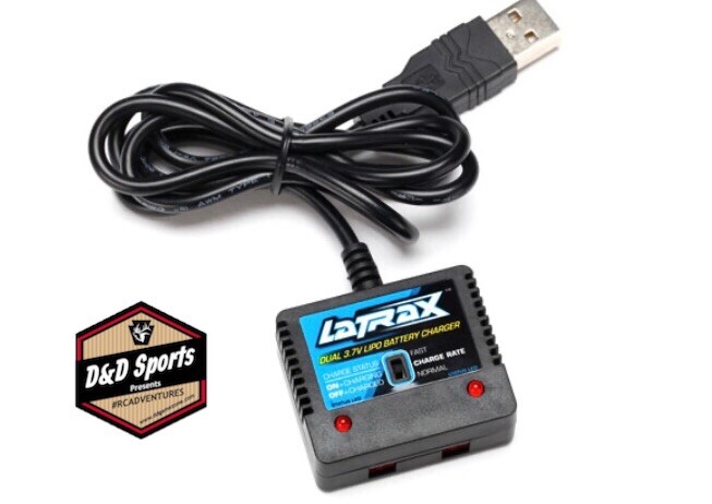 Traxxas 6638 LaTrax Alias Dual Port LiPo Battery Pack Charger Traxxas