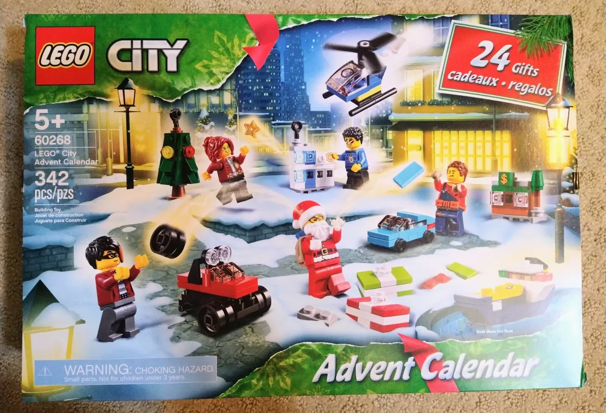 LEGO City Advent Calendar 60268, With City Play Mat, Best Festive Toys for  Kids (342 Pieces) 