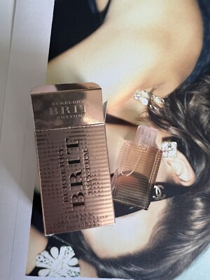 Burberry Brit Rhythm Floral Women Perfume edt Mini Splash 0.17 oz New In Box