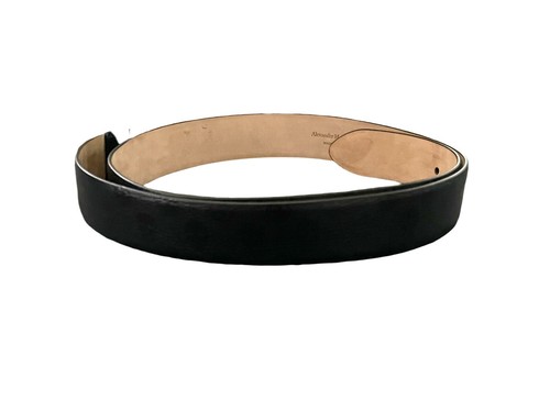 $995 NWT Alexander Mcqueen Black Skull Buckle Print Men's Leather Belt 44(110) - Picture 3 of 4