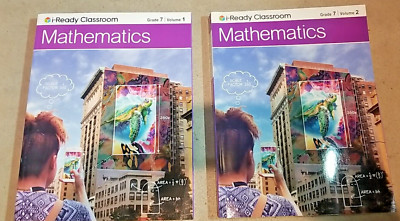 i Ready Classroom Mathematics Grade 7 Volumes 1 & 2 Student Edition Textbook Set
