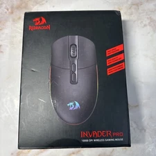Redragon M719 Pro Wireless Optical Gaming Mouse 8 Programmable Buttons RGB Ba...