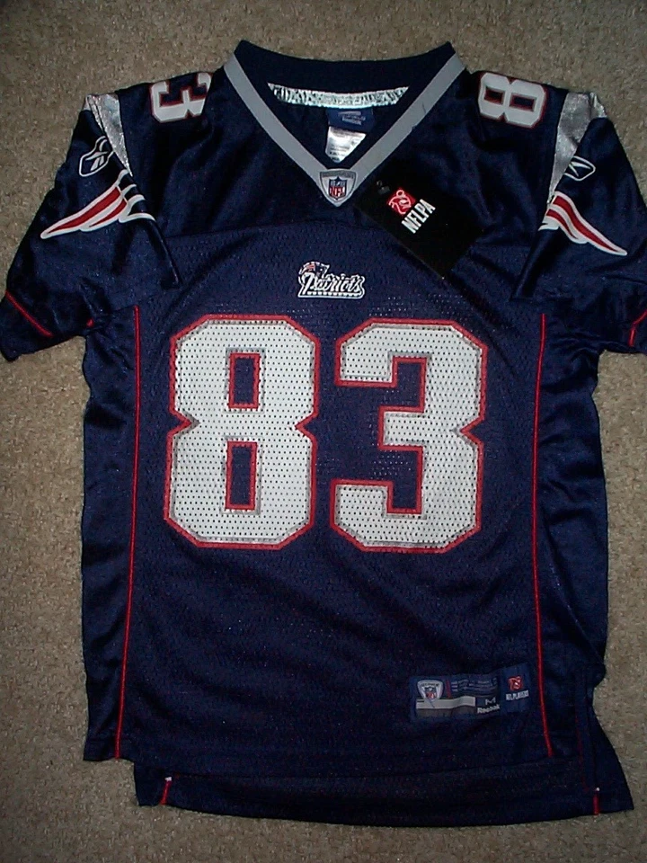 Camiseta REEBOK New England Patriots WES WELKER NFL JÓVENES NIÑOS NIÑOS (m-mediana) Foto 2 de 2