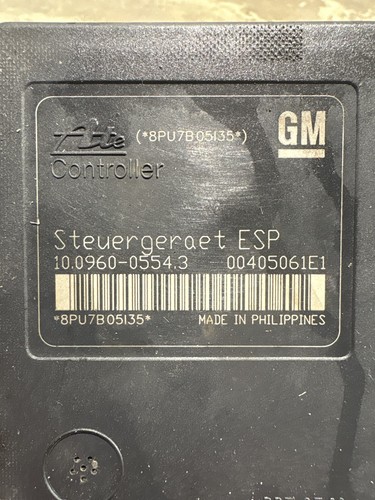 Opel Astra H - ABS Steuergerät Hydraulikblock 13246535