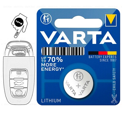 für Audi A3 8V A4 8K B8 A5 8T 8F A6 4G Q5 Q7  TT  Schlüssel Batterie