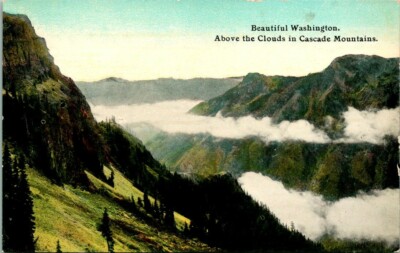 Postcard Beautiful Washington Above the Clouds in Cascade Mountains