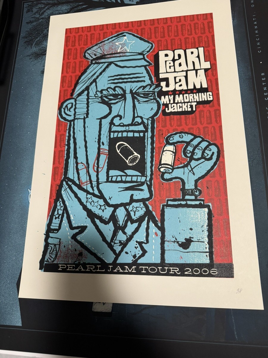 Pearl Jam Summer Tour 2006 Poster Methane Studios AP Rare My