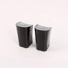 1Pair Heel Repair Replacement 46mm x 70mm High Chunky Heel Black