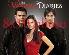 THE VAMPIRE DIARIES #312,IAN SOMERHALDER,nina dobrev,PAUL WESLEY,8X10 photo