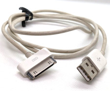 Apple 30-pin Cable/Dock Connector USB 2.0 for iPod/iPhone 38" White Pre Owned