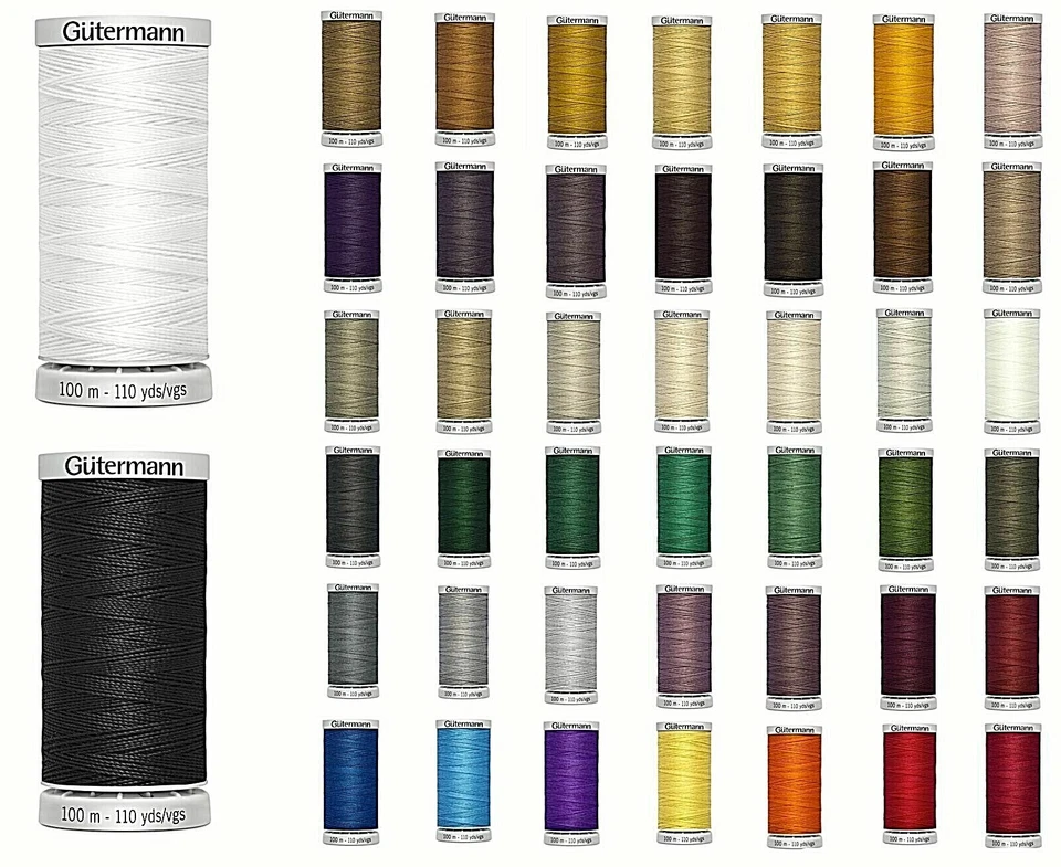 GUTERMANN EXTRA STRONG THREAD 100M HAND & MACHINE/UPHOLSTERY SEWING-Various Col