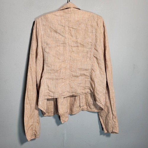 LOU & GREY 100% Linen Moto Jacket | NWOT | Soft Pink | Size XL - Picture 4 of 12