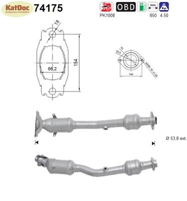   Katalysator für Nissan Juke 1, 1.6, LPG, CVTC, 69/85/86kW, Euro 5