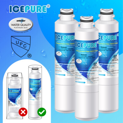 Fit For Samsung RS265TDRS RS261MDRS RSG307AARS RFG298HDRS Water Filter 3 Pack