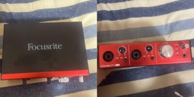 Focusrite Clarett 2Pre USB C Audio Interface W/ Power Supply
