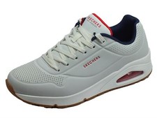 Skechers Street Los-Angeles 52458/WNVR Uno-STAND ON AIR White/Navy/Red Sneakers