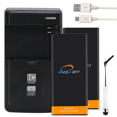2x 2350mAh Battery Charger Sync Cable Pen for Huawei Tribute 4G LTE,Y536A1 AT&T