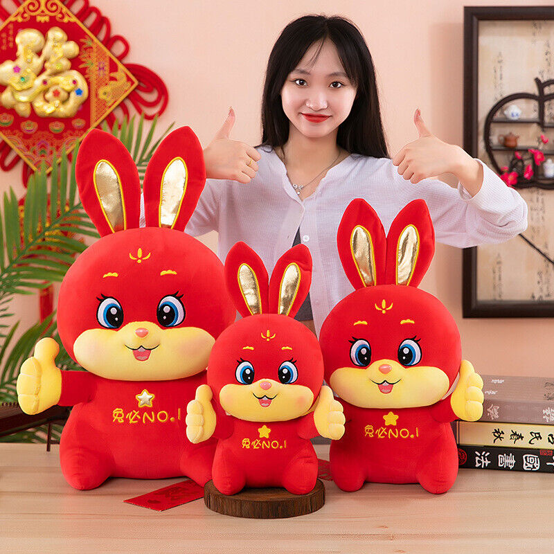 ITFABS Kids Lucky Rabbit Plush Toys Cute Animal Soft Stuffed Dolls