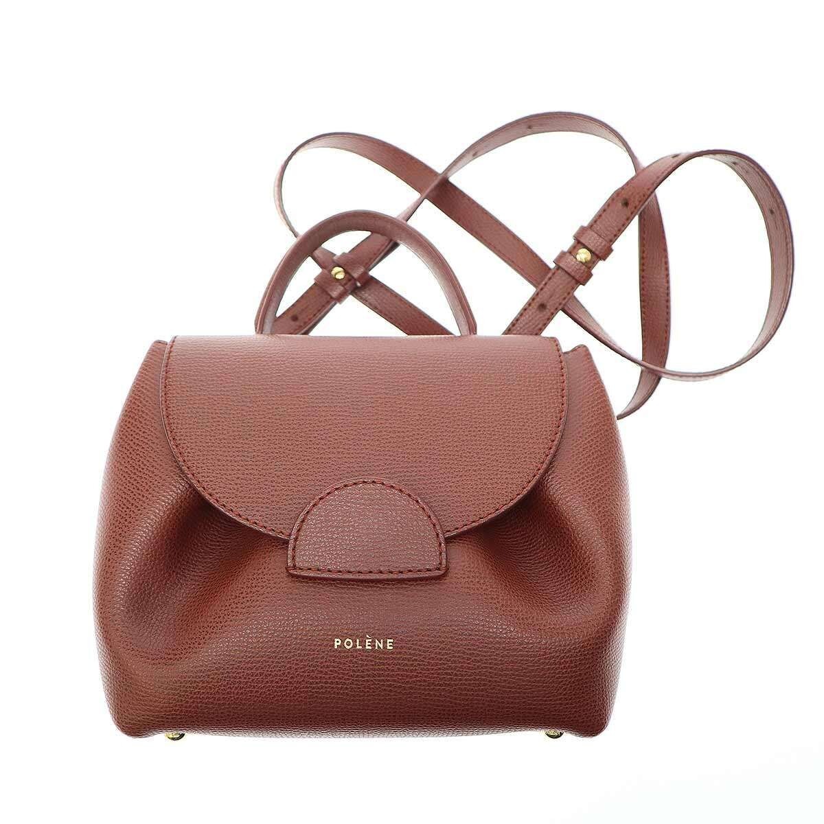 POLENE Numero Un Nano Edition Sandalwood Textured Leather