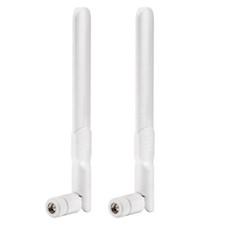 2x 4G LTE Antenna SMA Male White for 4G LTE Wireless CPE Router Security Camera