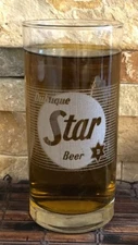 Vintage Dubuque Star Beer Glass Dubuque Star Brewing Co Dubuque Iowa