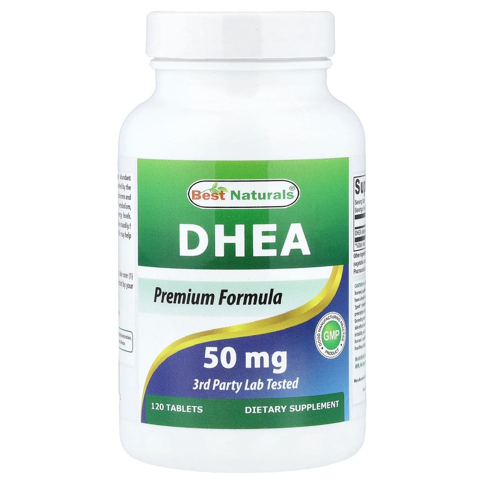 DHEA, 50 mg, 120 Tablets