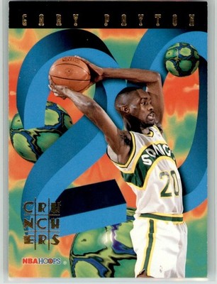 1995-96 NBA Hoops Skybox GARY PAYTON Crunchers Insert #13 SuperSonics
