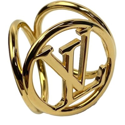 LOUIS VUITTON M64289 Bijou Fleur Louise Scarf Ring Gold Excellent