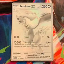 Reshiram EX 173/086 White Flare Secret Rare Holo Full Art English 2025, NM. on eBay