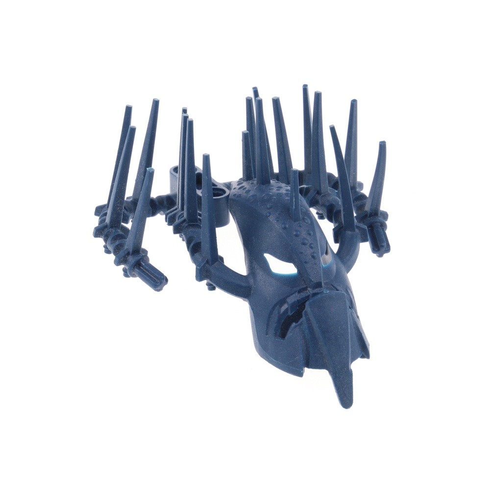 1X Lego Bionicle Figure Mask Piraka Spine B-Ware Used Dark Blue 87792