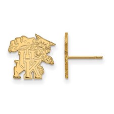 10k Yellow Gold University of Kentucky Small Post Earrings