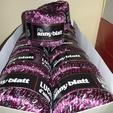 Anny Blatt Wolle *Luciole* Viscose Wolle Nylon Polyester Violett Schwarz *Rubis*