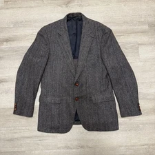 Regent Classic Fit Wool Silk Linen Tweed Sport Coat Blazer Jacket Mens