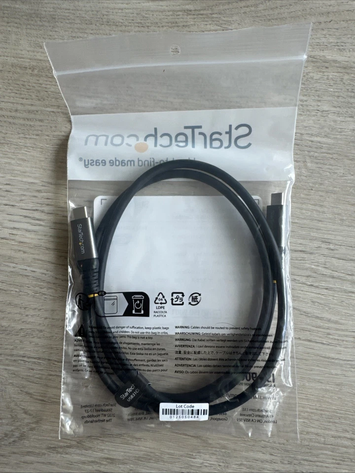 LOT OF 14 StarTech 3.3ft (1m) USB-B to USB-C Cable Data Cord USB 2.0 USB-C - Image 2 of 2