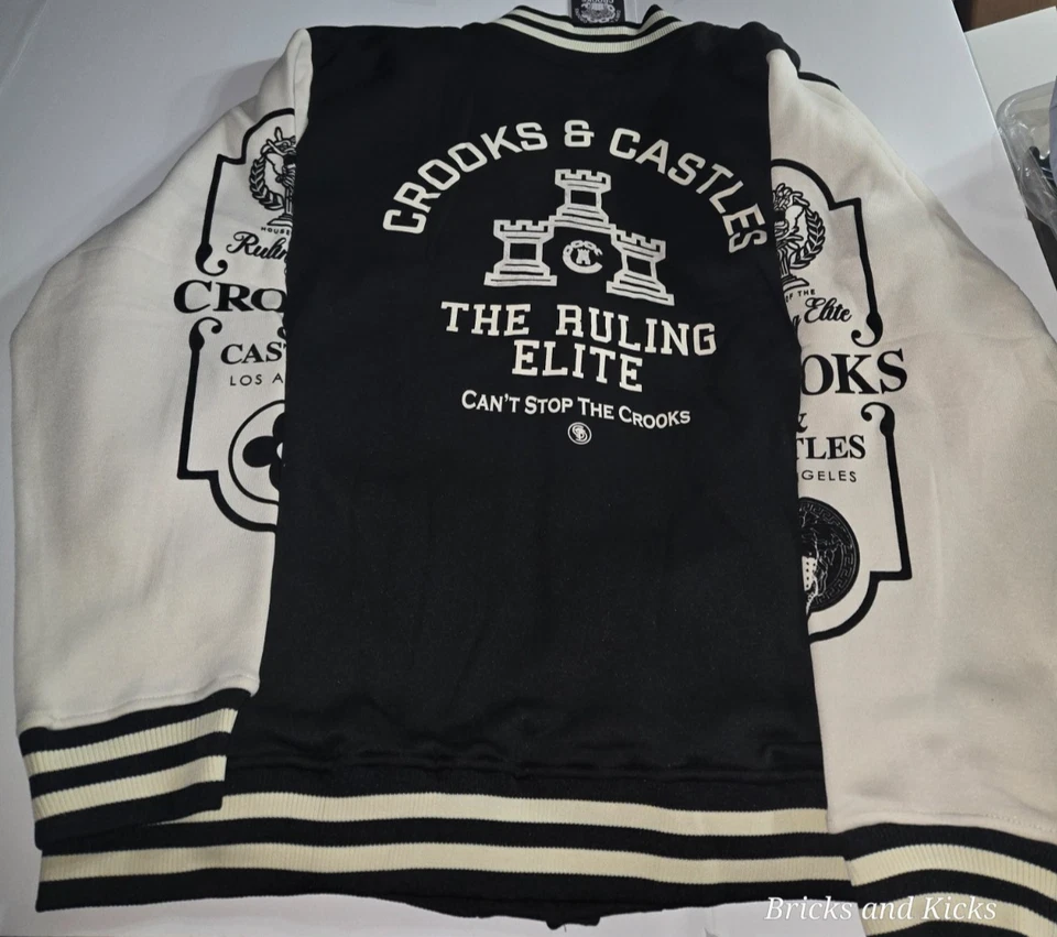 Chaqueta Crooks And Castles Varsity Letterman's The Ruling Elites Nueva con Etiquetas Talla 2X Foto 3 de 4
