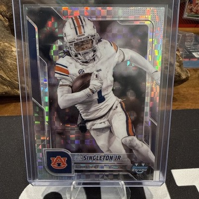 2025 Bowman U Chrome - Eric Singleton Jr. #186 X-Fractor (RC) Auburn Tigers