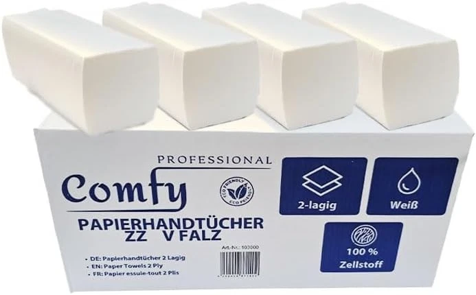 Funny Falthandtuchspender, Weiß, Abschließbar – Für Ca. 600 ZZ/V-Tücher