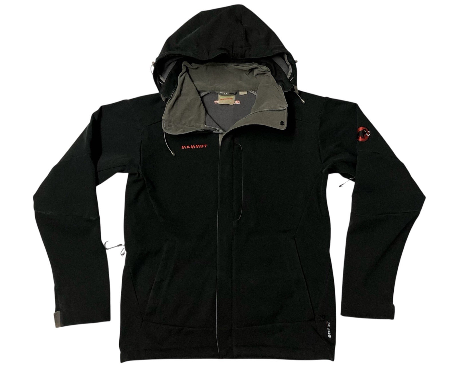 Mammut Softech Softshell Black Jacket Mens Size M… - image 1