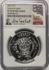 2019 AMERICAN LEGION NGC PF70💥FLAWLESS QUALITY💥Don Everhart Signature