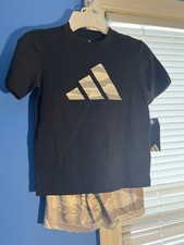 Adidas A Little Boys 2pc. Short Set Size 5 New with Tags
