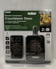 Prime Outdoor Residential Lighting Countdown Timer Remote Photocell
