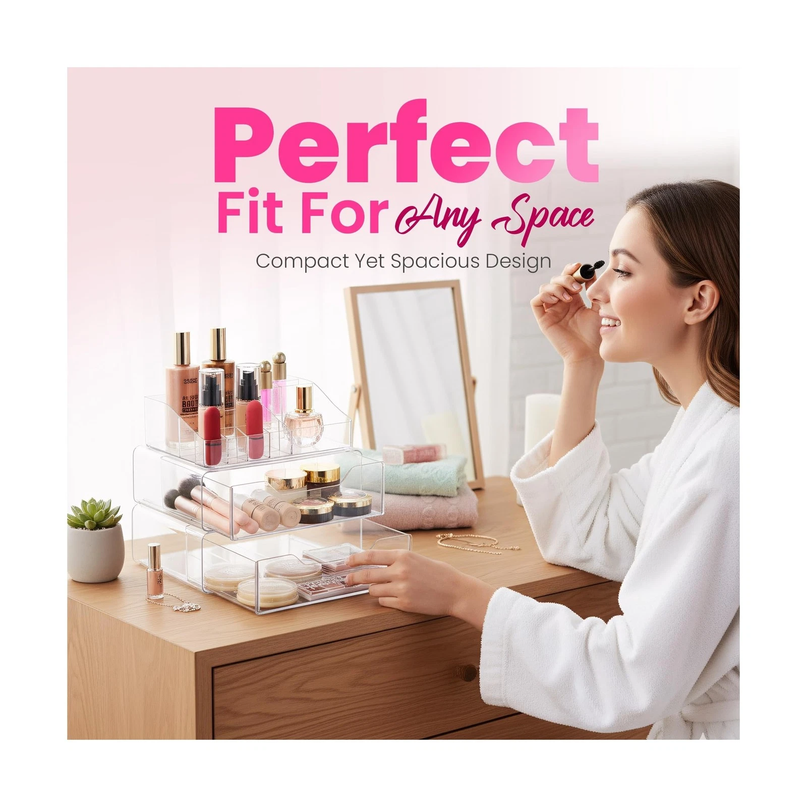 Masirs Makeup Organizer - Thumbnail 3