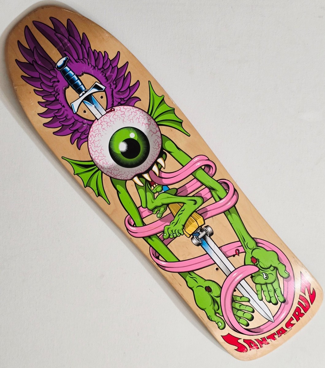 JIM PHILLIPS SANTA CRUZ SKATEBOARD DECK EYE WINGS SWORD GRIND