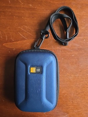 Case Logic Blue Small Digital Camera Bag With Strap Approx 4'' x 3'' *Free Ship*